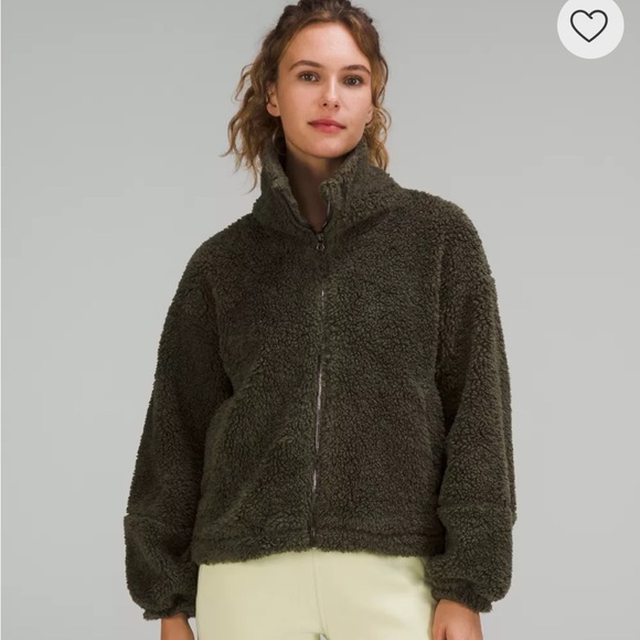 lululemon athletica Jackets & Blazers - Lululemon Olive Sherpa Jacket